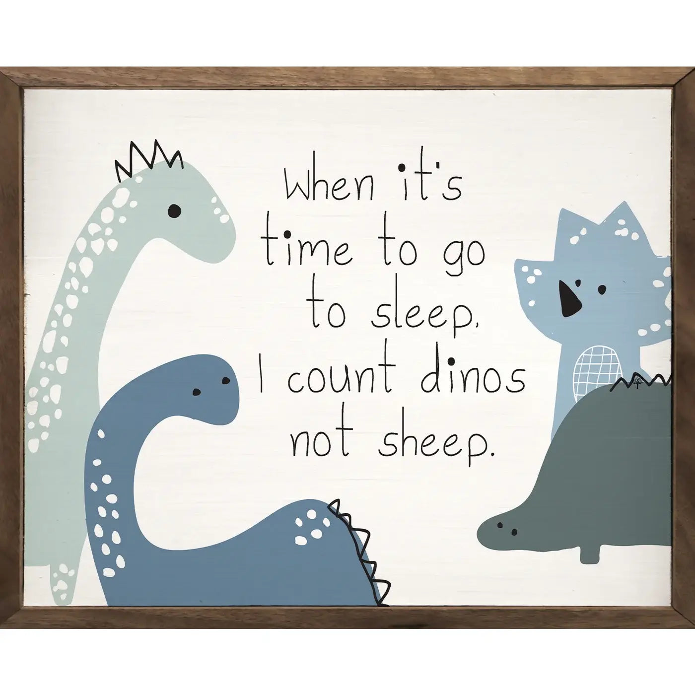Count Dinos Sign - 10"x8"x1.5"