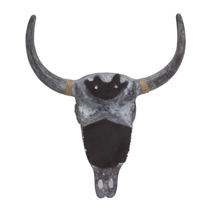 Polystone Bull Skull - 22.8"