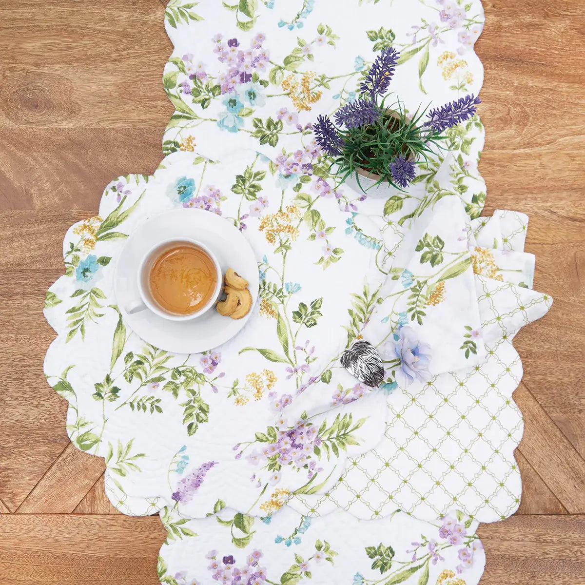 Carley Floral Table Runner - 14"x51"