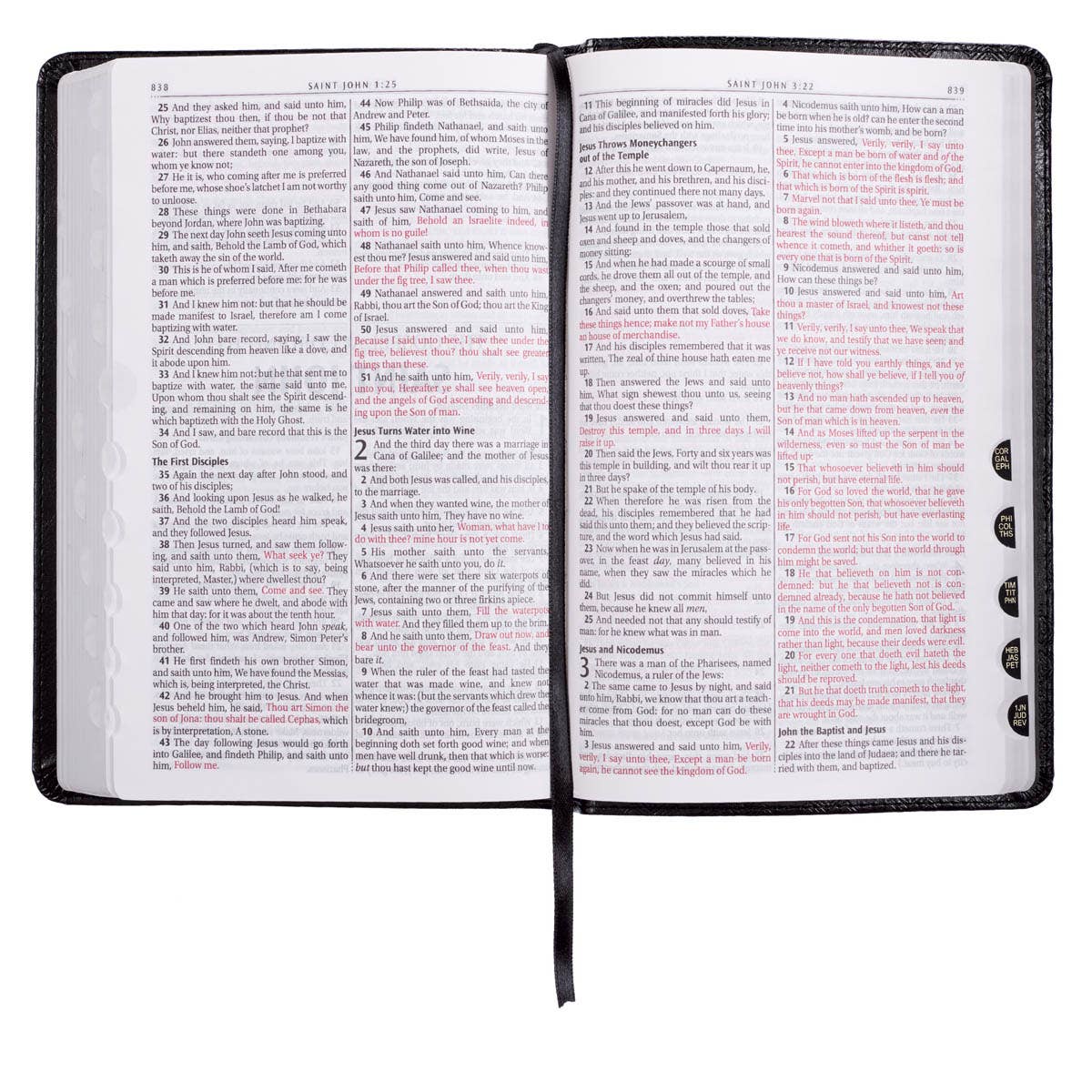 KJV Bible Deluxe in Black Leather