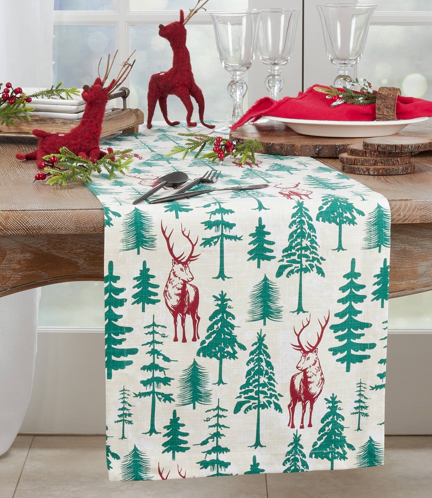 Deer and Trees Runner