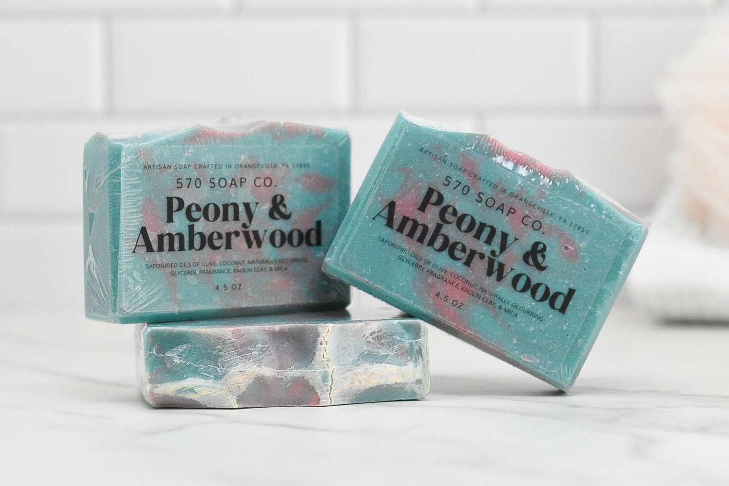 Peony & Amberwood Bar Soap