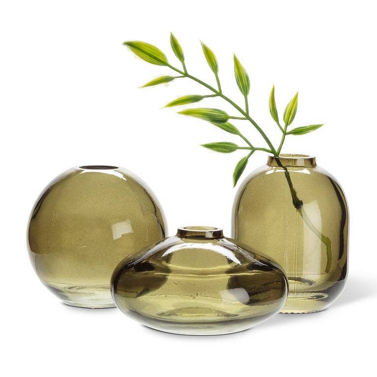 Small Moss Green Bud Vase