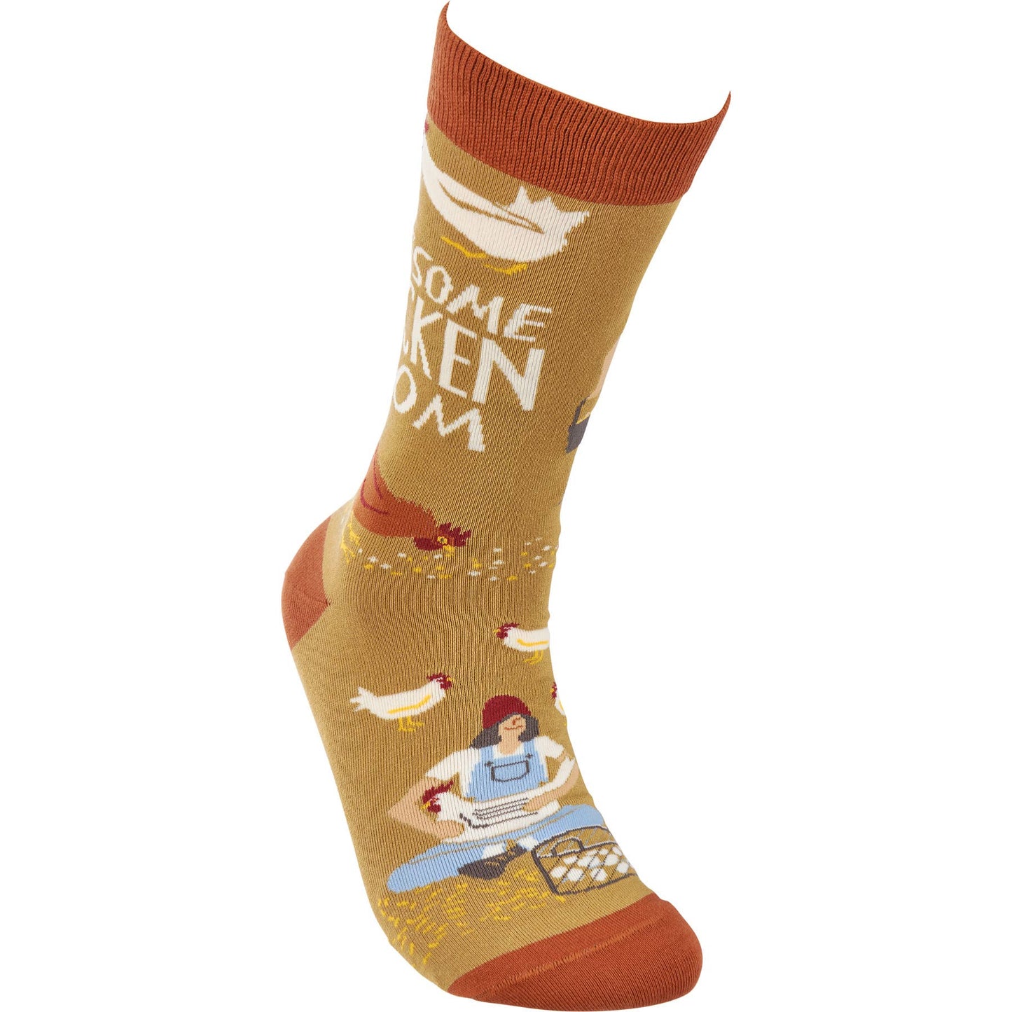 Awesome Chicken Mom Socks