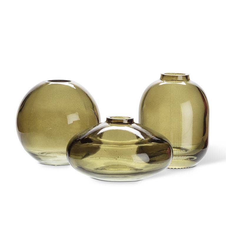Small Moss Green Bud Vase
