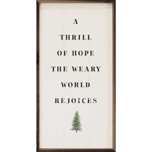 A Thrill Of Hope Artwork - 8"x16"