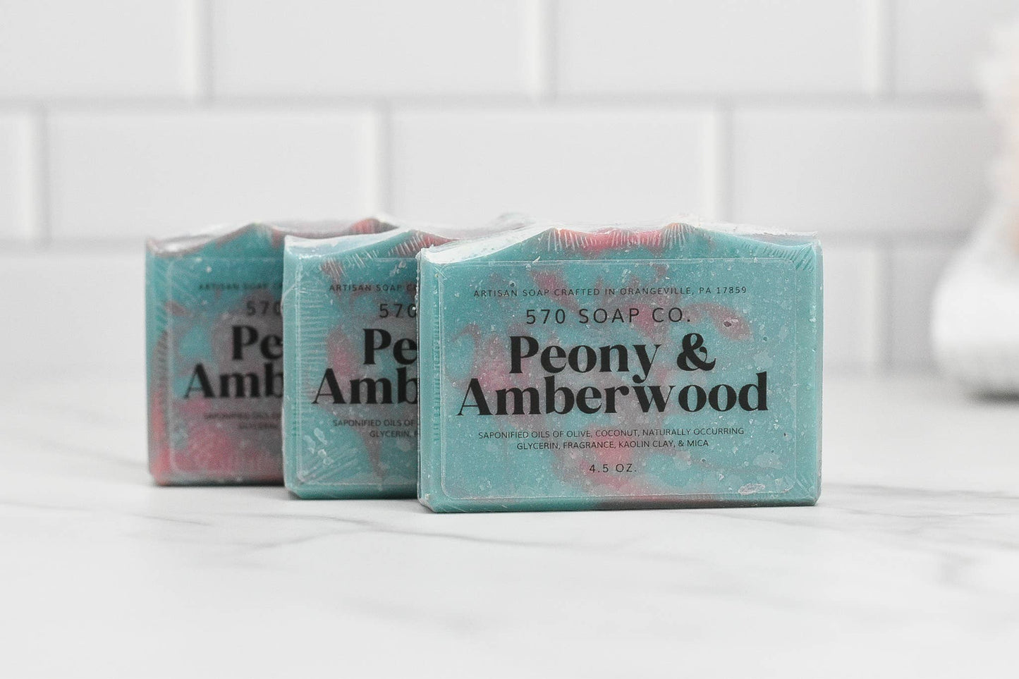 Peony & Amberwood Bar Soap