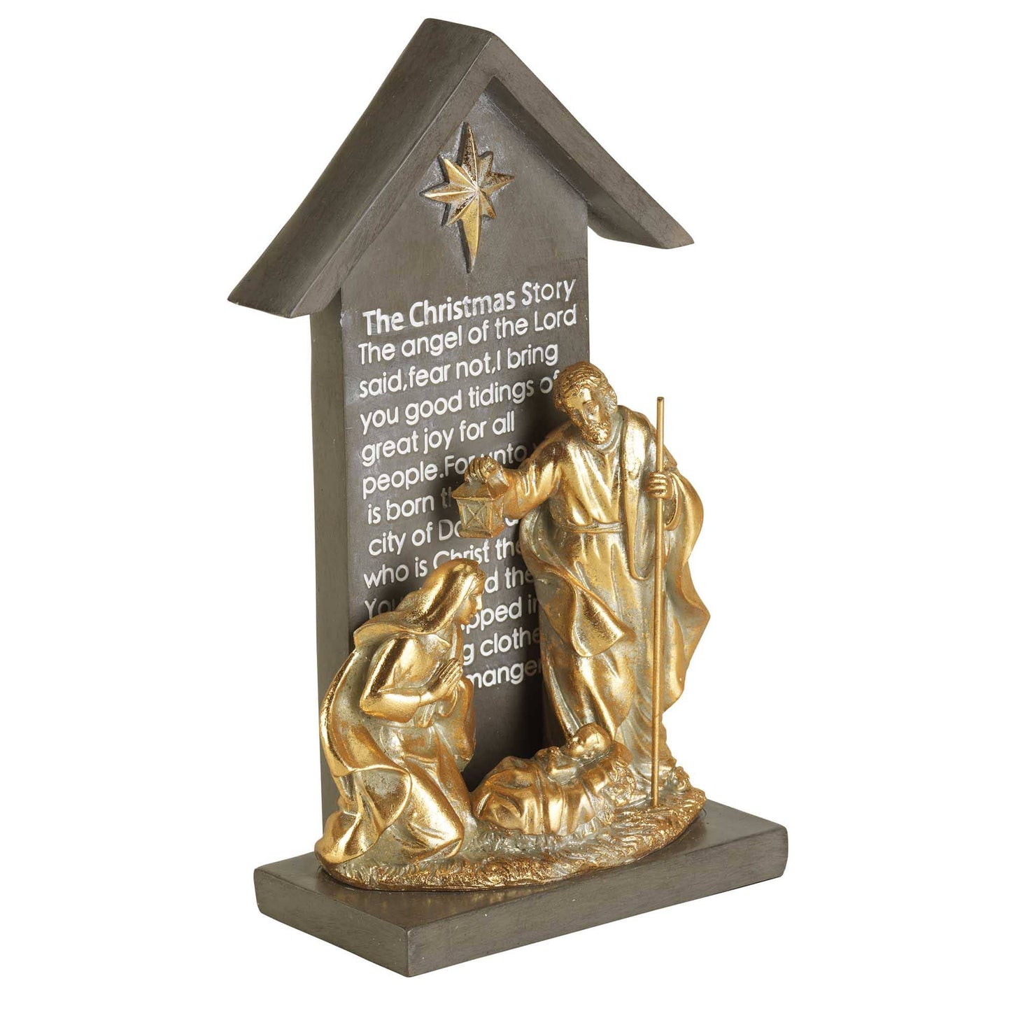 Holy Family in Creche - 9.75"