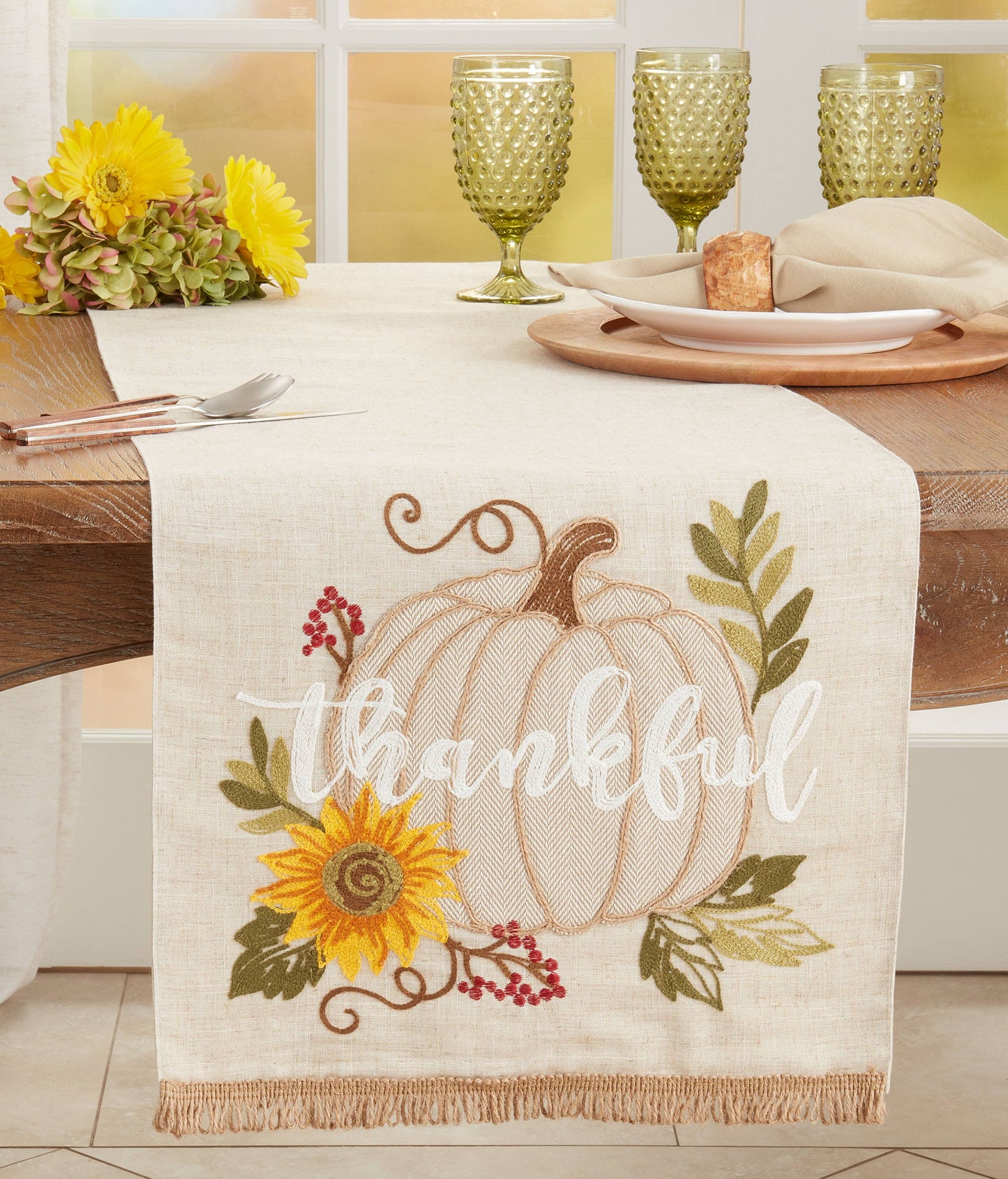 Thankful Pumpkin Runner - 16"x70"