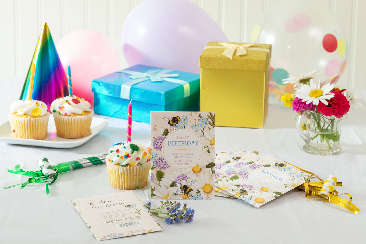 Forget Me Not Seed Packet - Happy Birthday