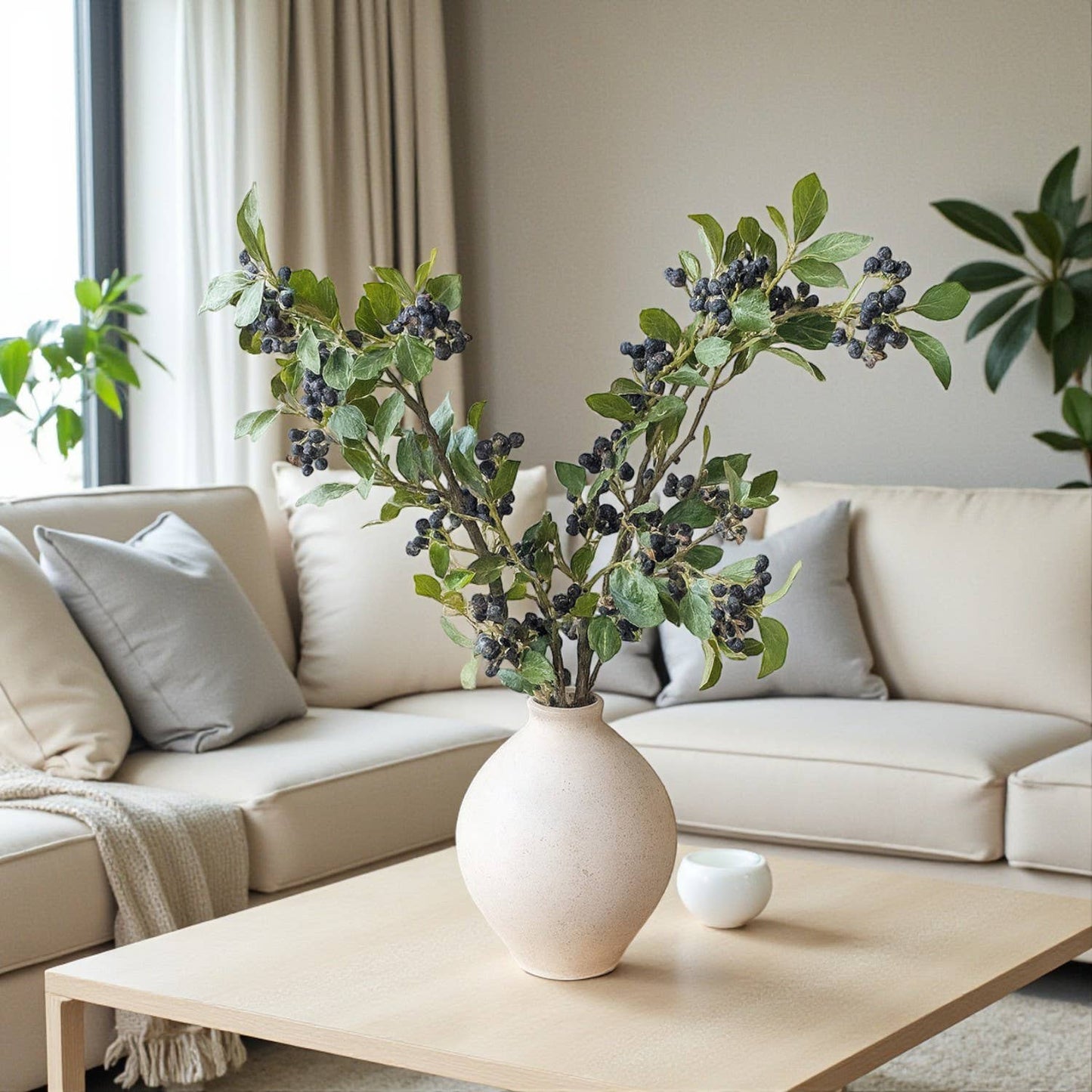 Frosty Black Berry Spray - 34.5"