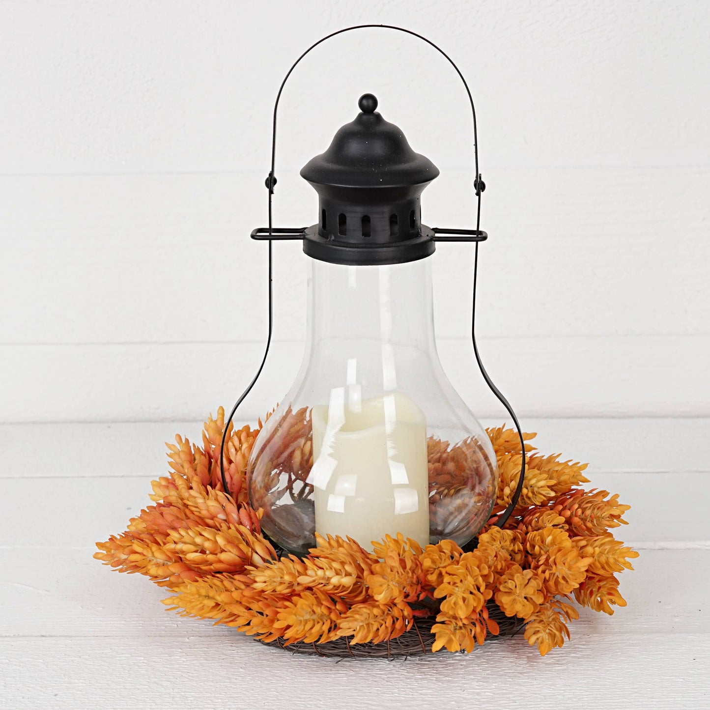 Mixed Orange Hops Wreath - 12"