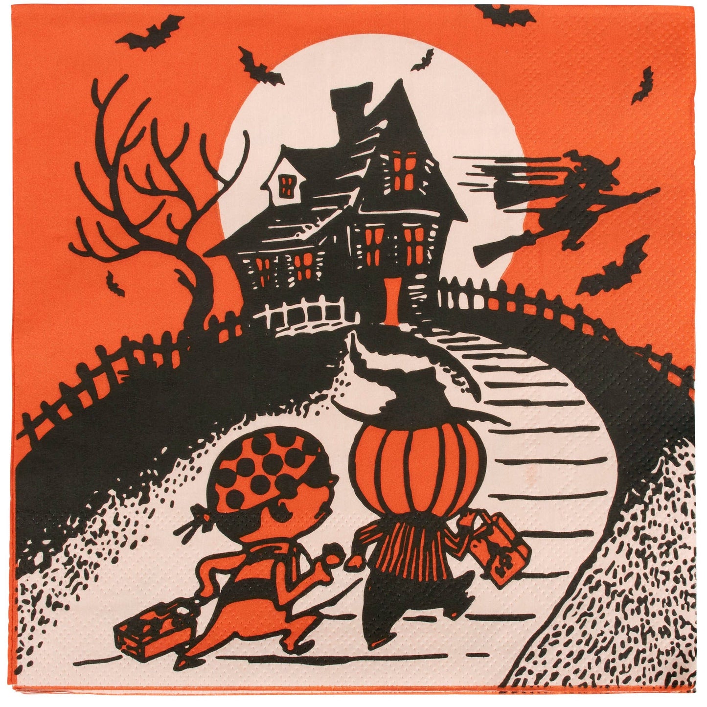 Vintage Halloween Dinner Napkin - 6.5"