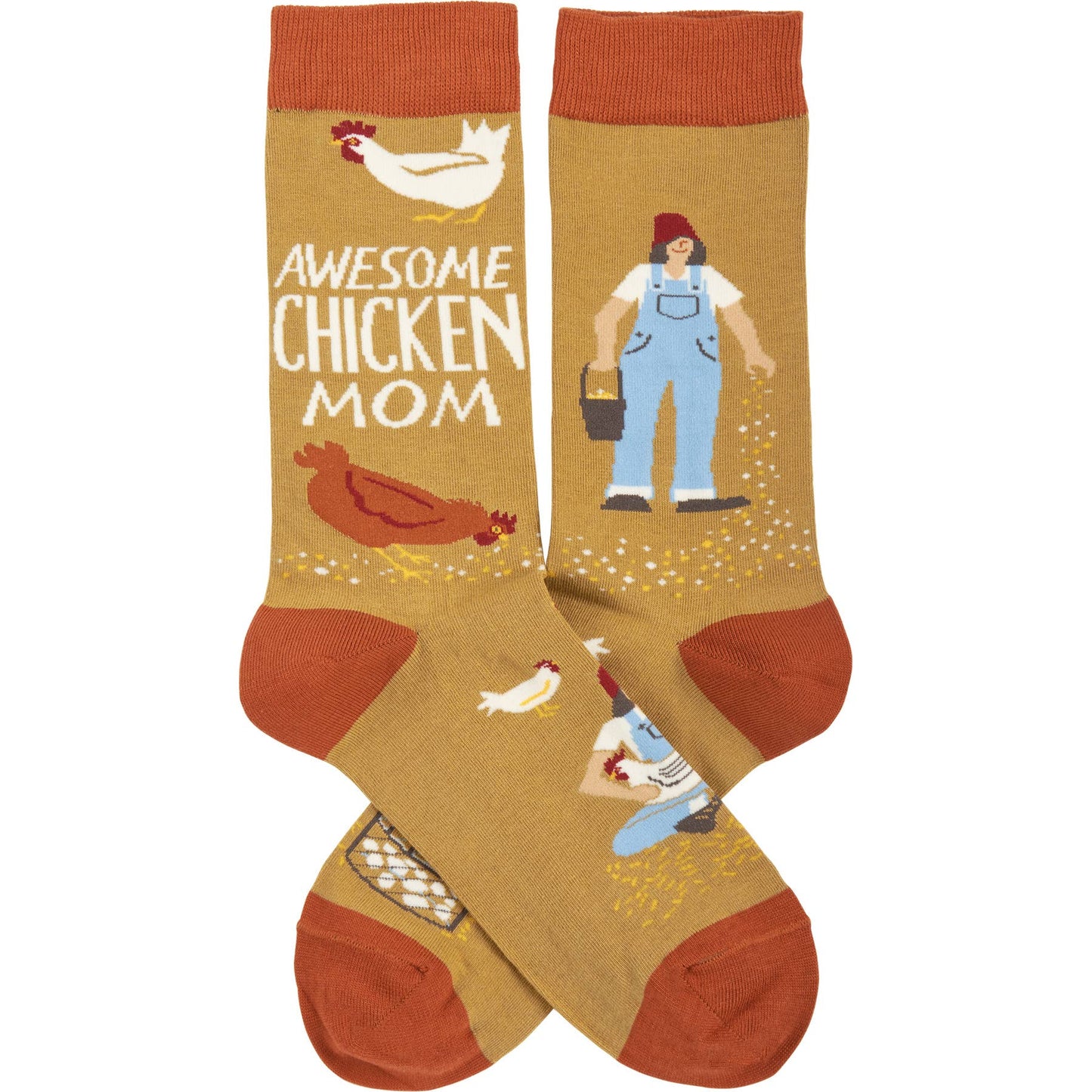 Awesome Chicken Mom Socks