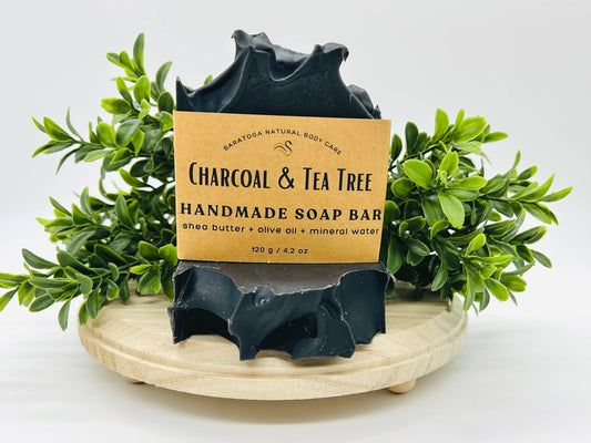 Charcoal Tea Tree Handmade Soap Bar - 4.2oz