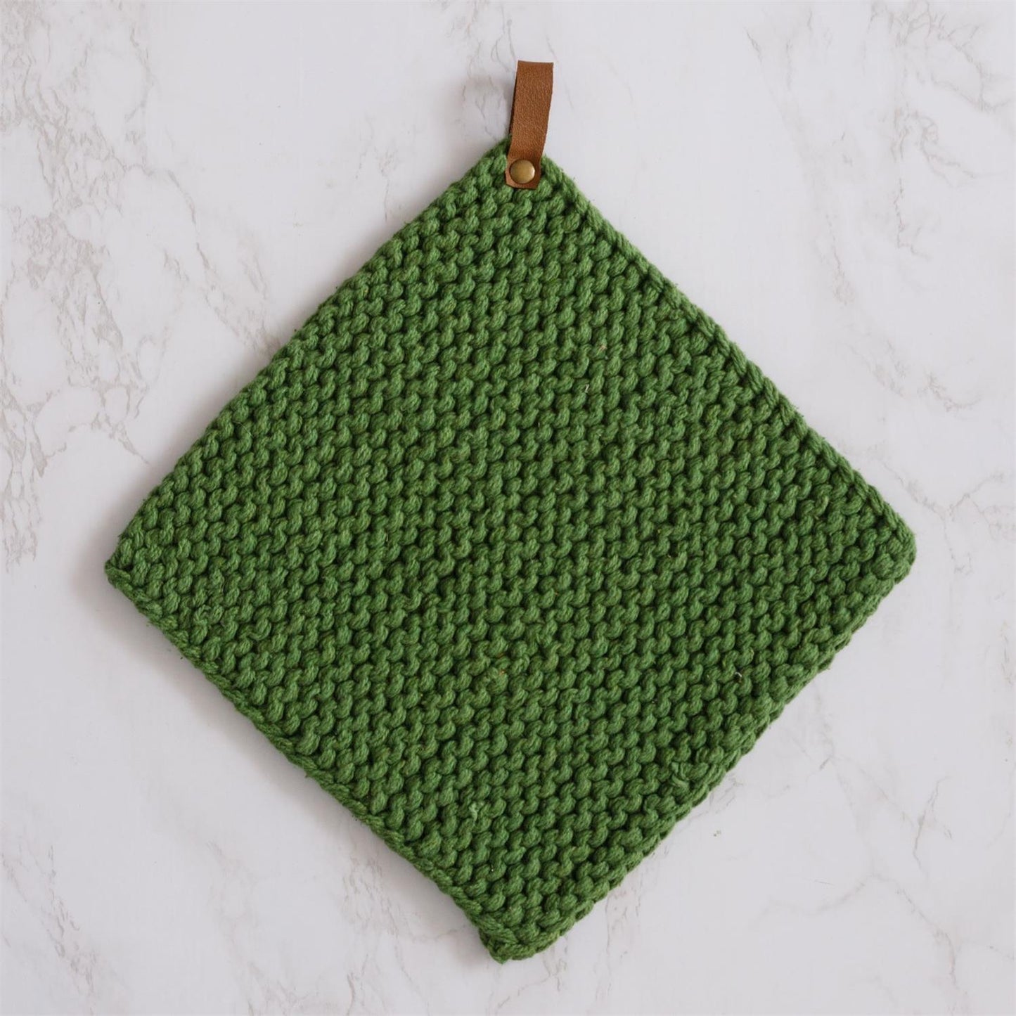 Knitted Pot Holder - 100% Cotton - 8"x8"