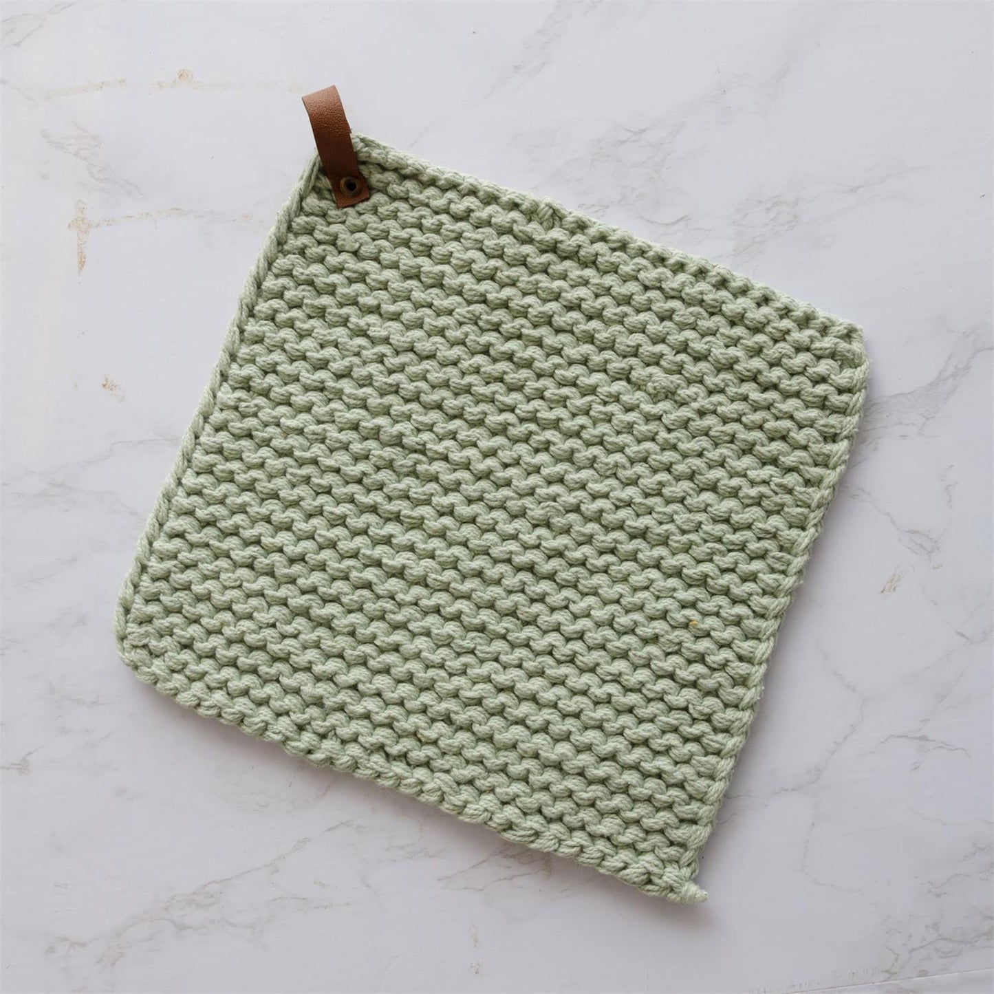Knitted Pot Holder - 100% Cotton - 8"x8"