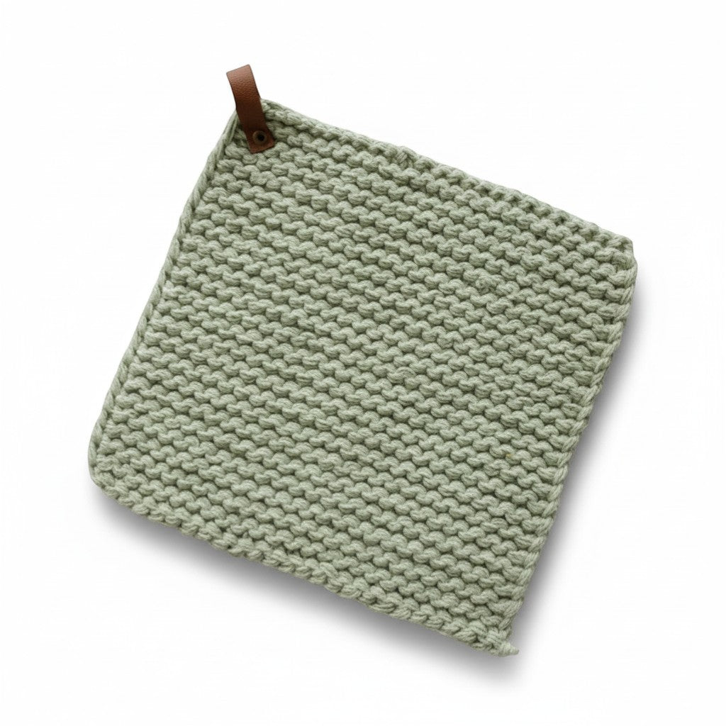 Knitted Pot Holder - 100% Cotton - 8"x8"