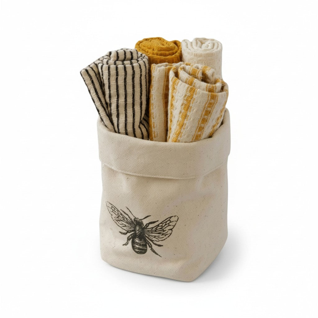 Bee Dishcloth Set of 4