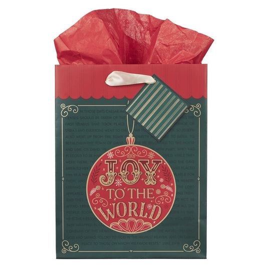 Gift Bag - Joy to the World - 9.7"x7.7"