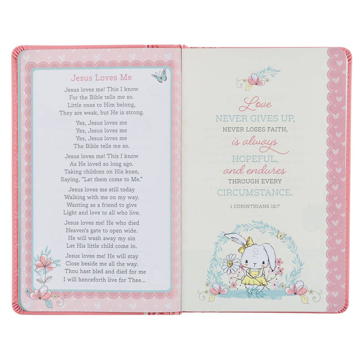 Baby Girl Bible in Faux Leather