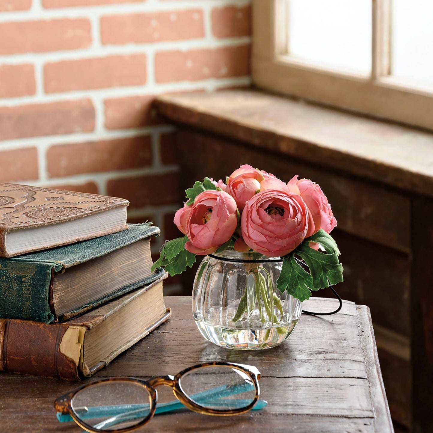 Pink Ranunculus Vase - 5"