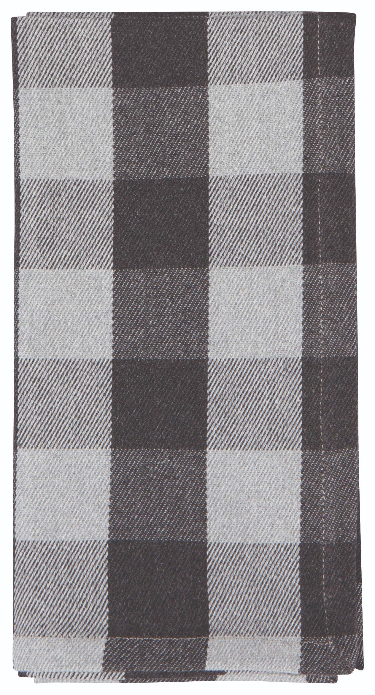 Gray Buffalo Check Napkins - Set/4