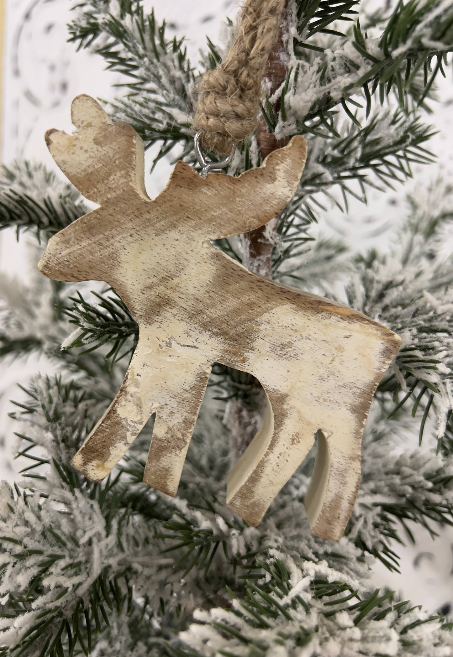 Moose Mangowood Ornament 4"