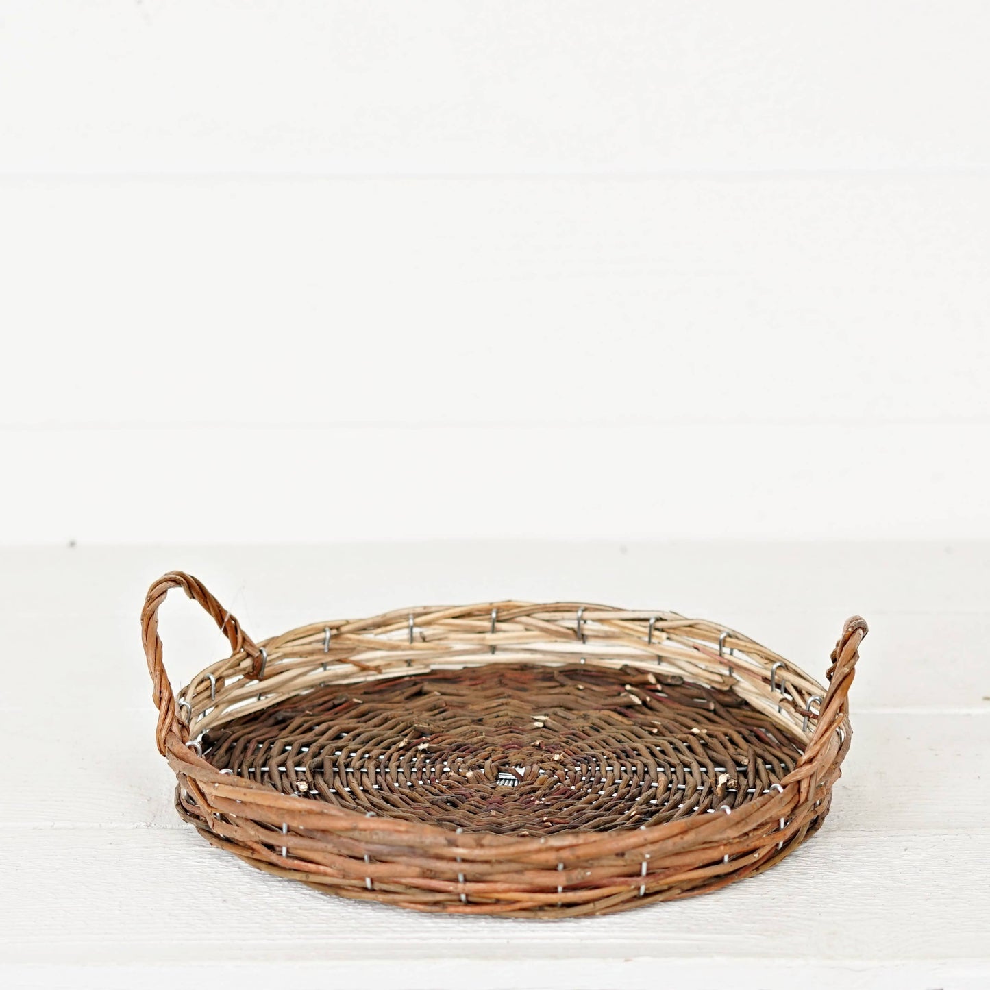 Flat Willow Basket - 12"