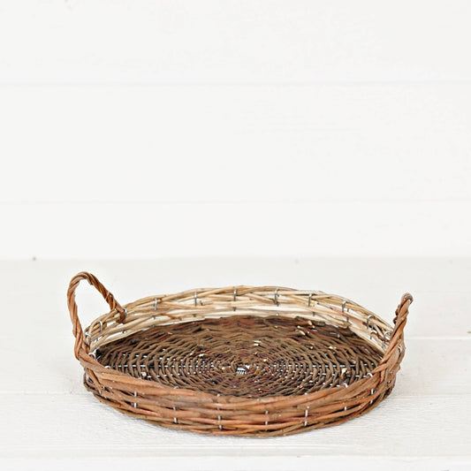 Flat Willow Basket - 12"