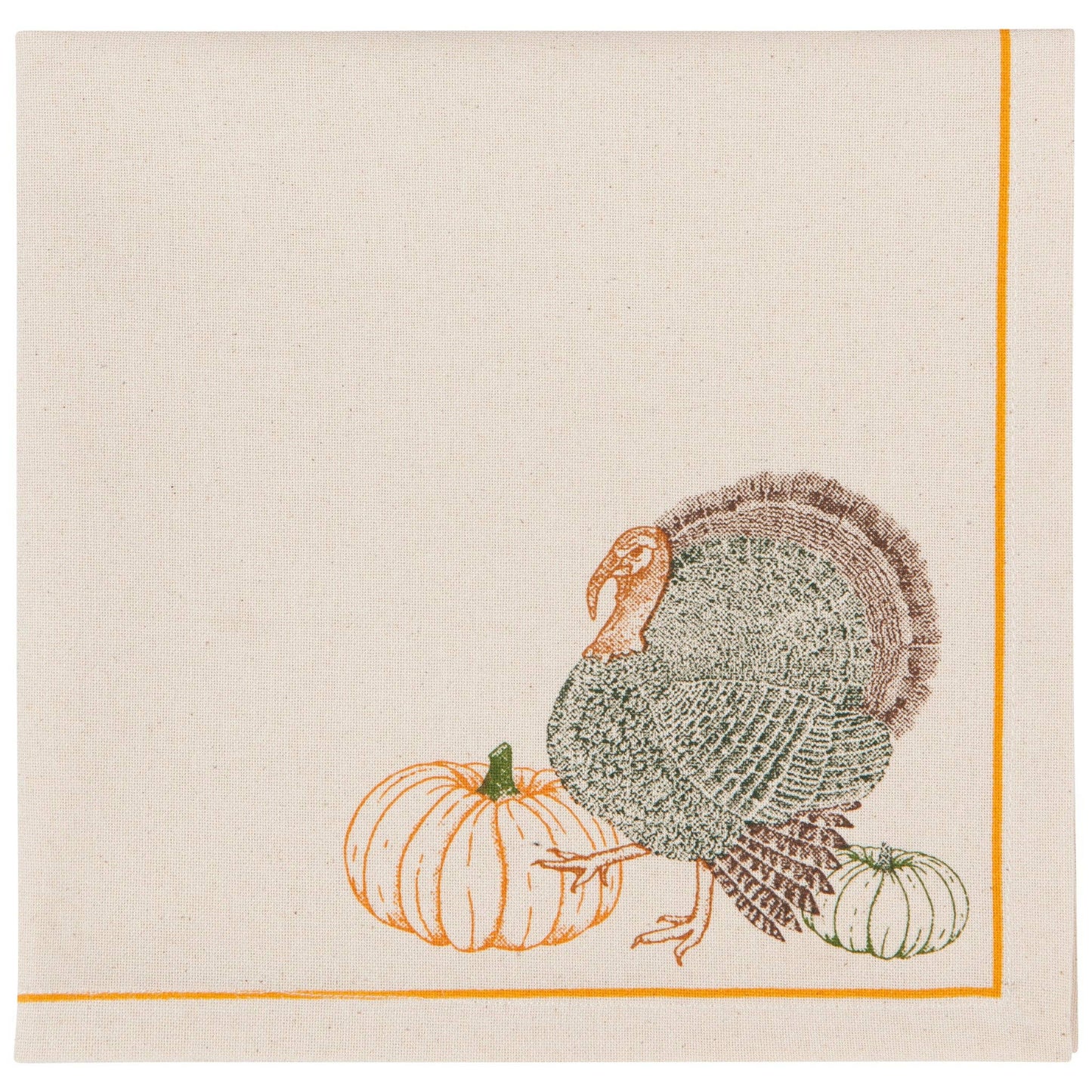 Cornucopia Thanksgiving Printed Napkins - Set/4