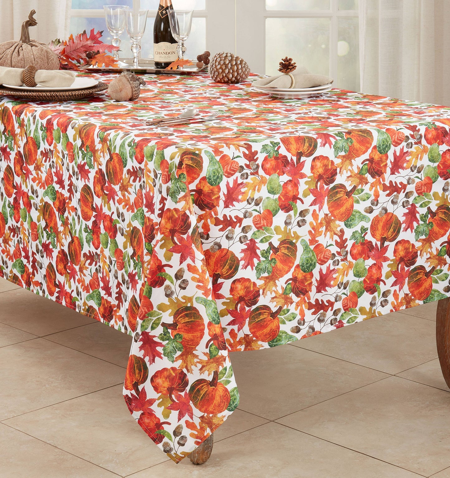 Pumpkin Foliage Tablecloth
