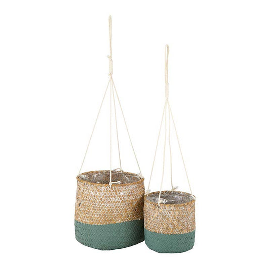Green And Natural Baskets - 2 Sizes