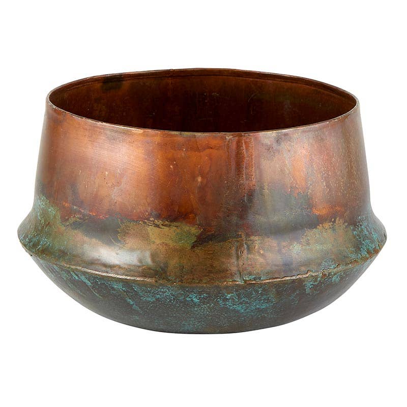 Copper and Turquoise Planter - 5"x7"