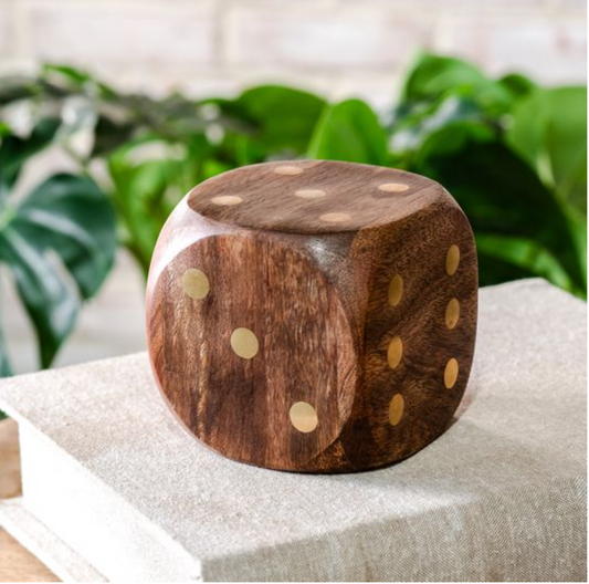 Jumbo Mango Wood Dice - 4"