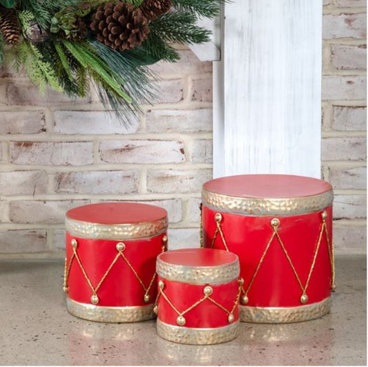 Red and Gold Drum Set