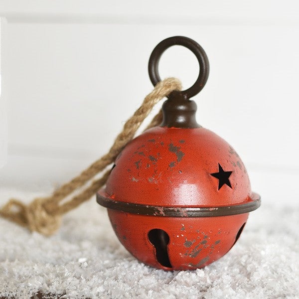 Old Red Tin Bell - 4"