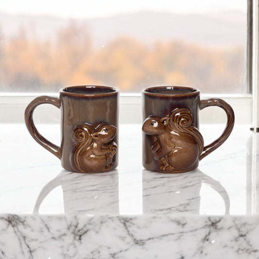 Stoneware Squirrel Mug