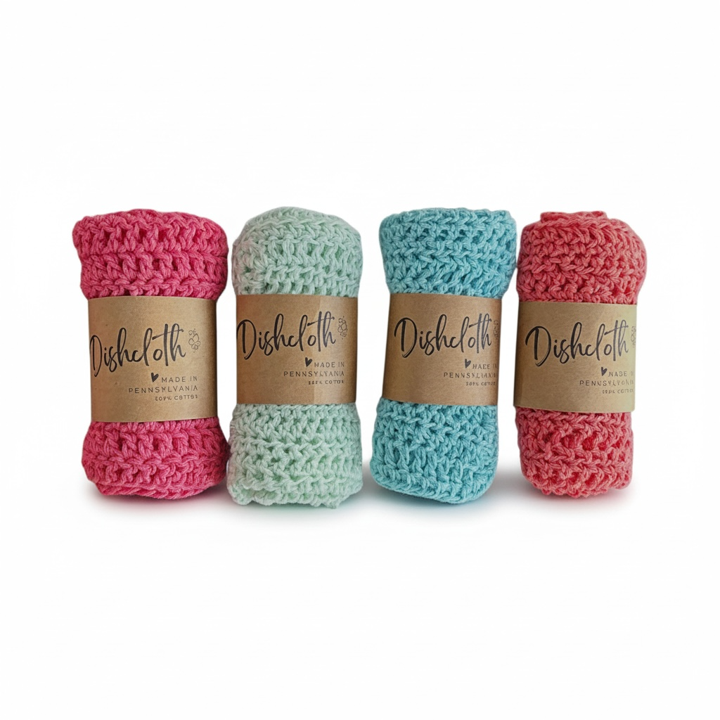 Spring Dishcloth - 100% Cotton