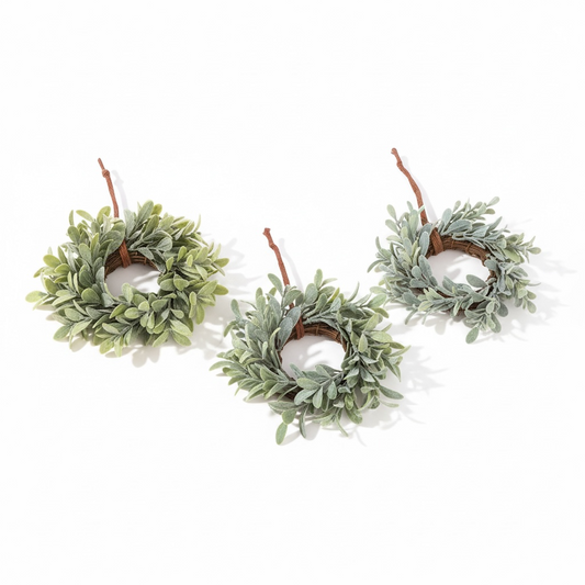 Mini Cabinet Eucalyptus Wreaths - 3 Styles