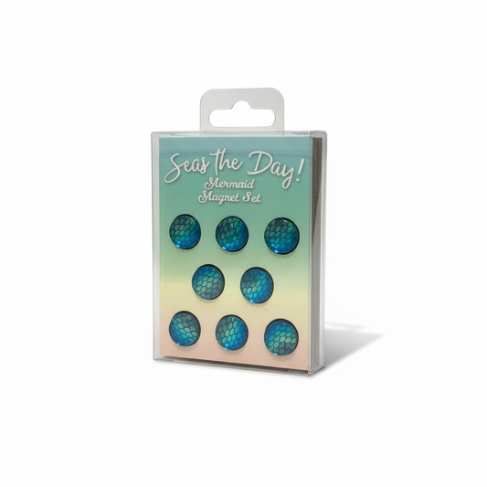 Seas The Day Mermaid Magnet Set - 8 Piece