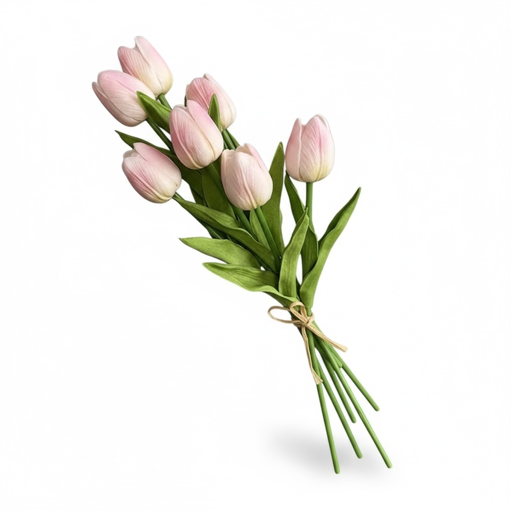 Real Touch Tulips, Bunch of 7