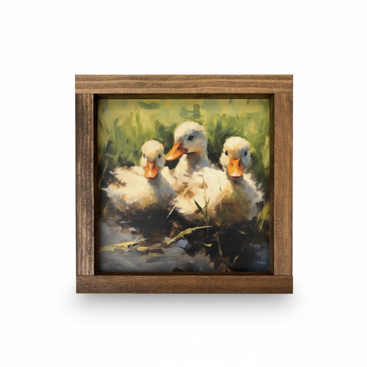 Duck Trio Artwork - 7"x7"