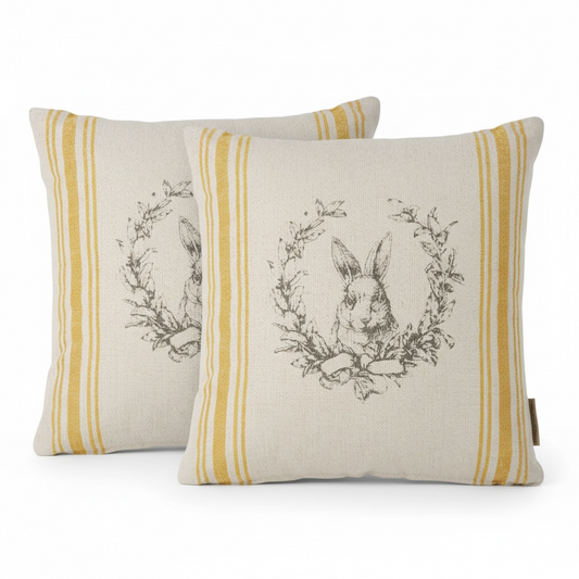 Rabbit Crest Pillow - 16"x16"