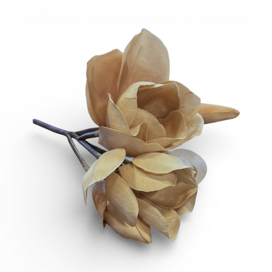 Faint Pink Magnolia Pick - 17"