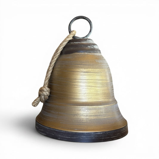 Gold Antiqued Jingle Bell
