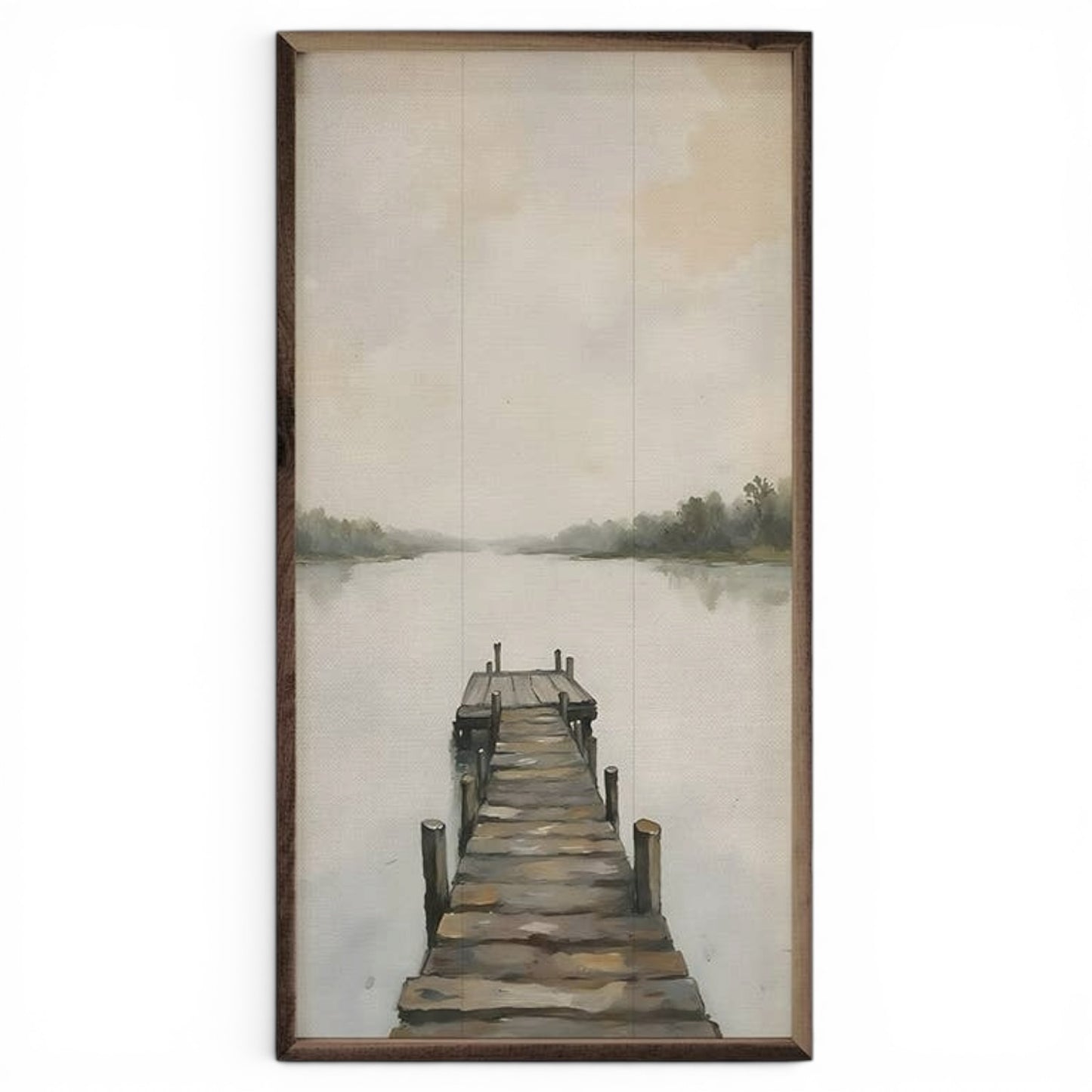 Dock On The Lake Artwork - 18"x36"