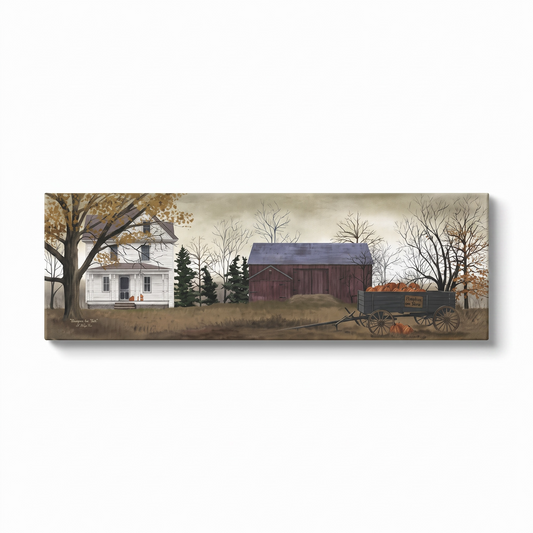 Pumpkins For Sale Canvas - 8" X 24"