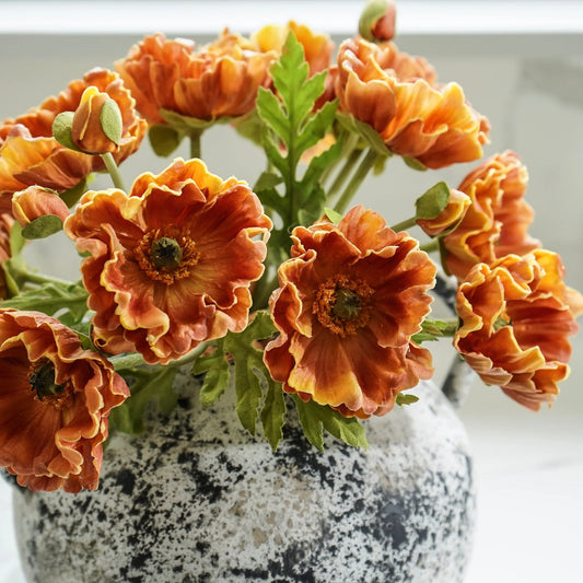 Real Touch Poppy Bunch - 11.5"