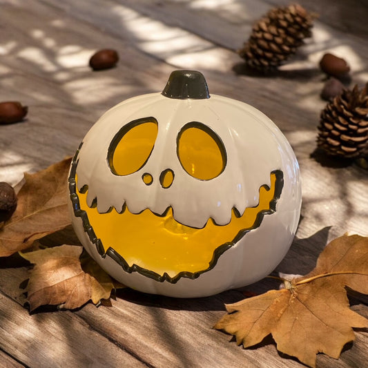 Flickering Jack-O-Lantern w/ Timer - 6.5"